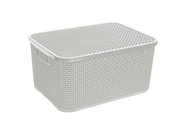 KOSZ RATTAN Z POKRYWĄ  7 L