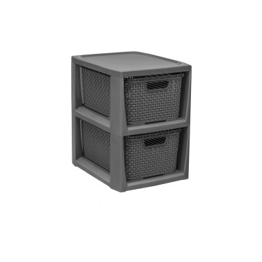 REGAŁ RATTAN DWUCZĘŚCIOWY