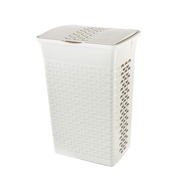 PROSTOKĄTNY KOSZ NA BIELIZNĘ "COTTON" 55 L